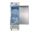 27" W Commercial Freezer, Reach-in 23 Cu.ft Stainless Steel Freezer with Single Solid Door, Upright Fan Cooling Freezer with 4 Adjustable Shelves, for Restaurant, Commercial Kitchen, Home