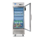 Commercial Display Refrigerator Merchandiser with 1 Glass Door - 23 Cu.Ft Upright Display Refrigerator with LED Lighting