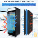 Commercial Refrigerator Merchandiser with Glass Door, 23Cu.Ft Display Refrigerator Upright Fridge Cooler with LED Lighting for Restaurant Kitchen