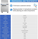 27" W 1 Door Refrigerator Sandwich Salad Prep Table Commercial Stainless Steel Fan Cooling Refrigerator with Cutting Board, 1 Shelves & 12 Pans for Restaurant, Bar, Shop-7.4 Cu.ft